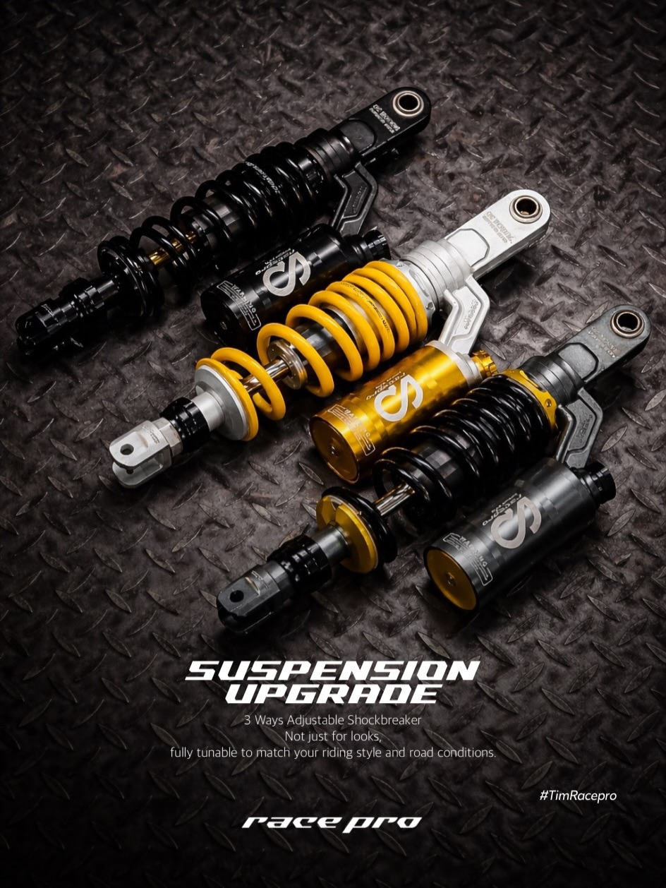 Kontrol Suspensi Motor Racing - Shockbreaker Racepro